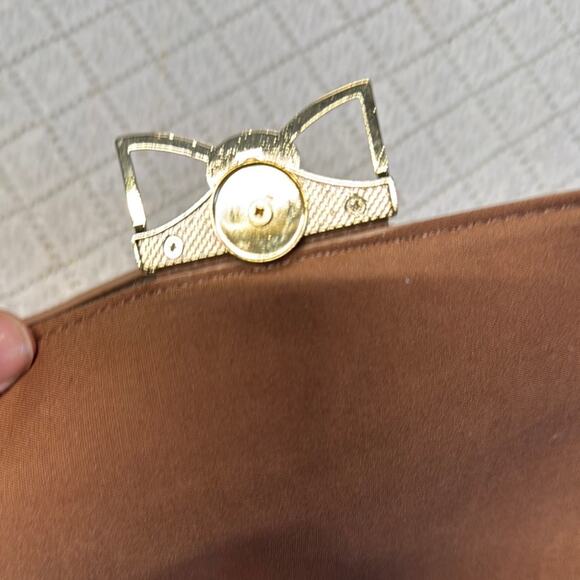 Nanette Lepore Crossbody Bag in Brown and Cream with Modern Design - Picture 13 of 16